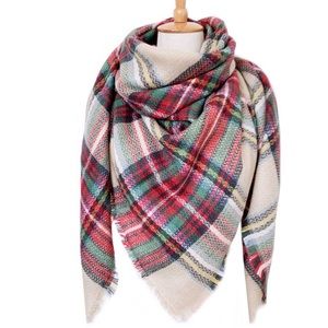 • Mix Plaid Scarf •